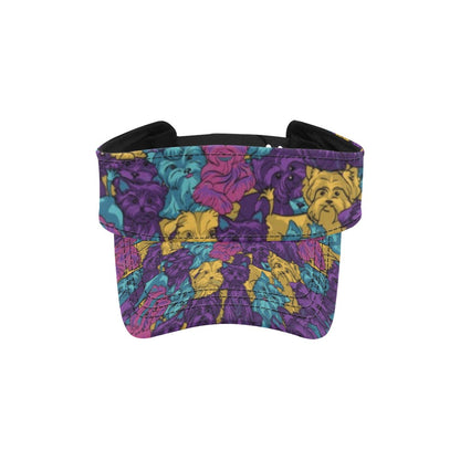 Yorkshire Terriers Print Design LKS3010 Unisex Sun Visor