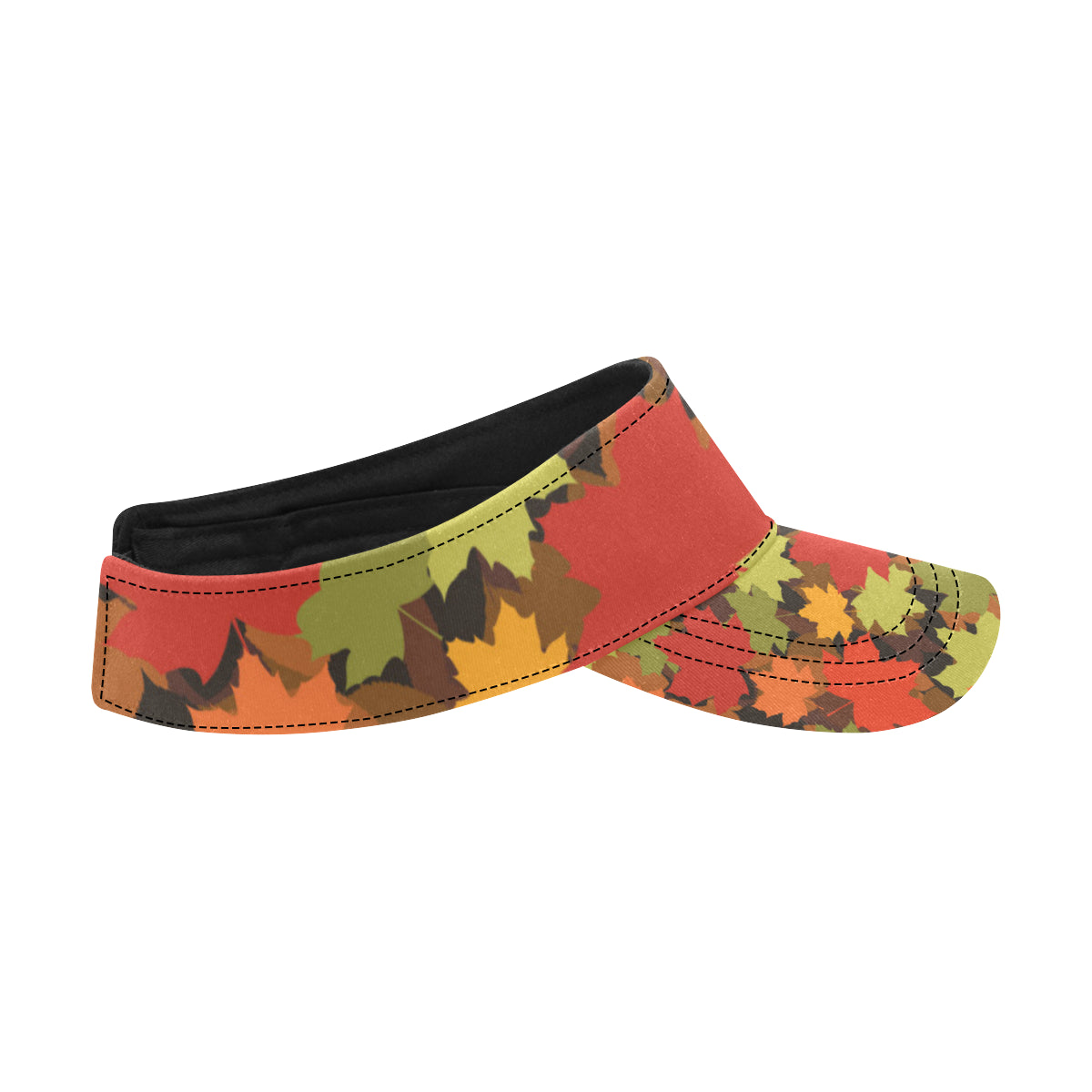Maple Leaf Pattern Print Design 05 Unisex Sun Visor