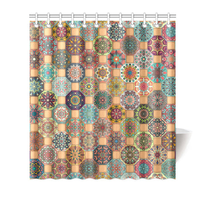 Boho Pattern Print Design 07 Shower Curtain