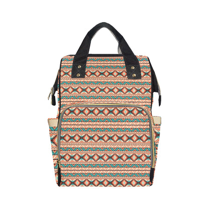 Navajo Western Style Print Pattern Diaper Bag Backpack