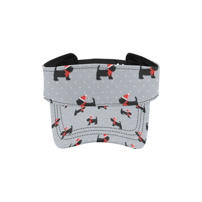 Scottish Christmas Themed Terriers Print Design LKS3018 Unisex Sun Visor