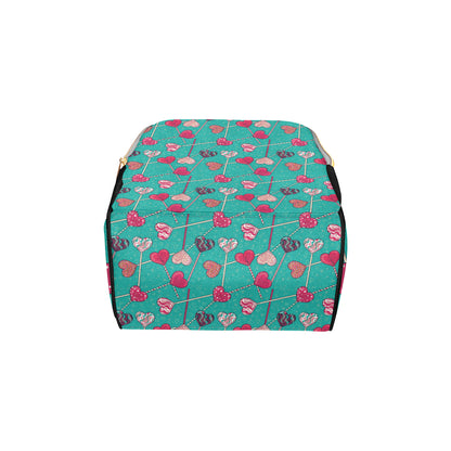Lollipop Pattern Print Design LL01 Diaper Bag Backpack