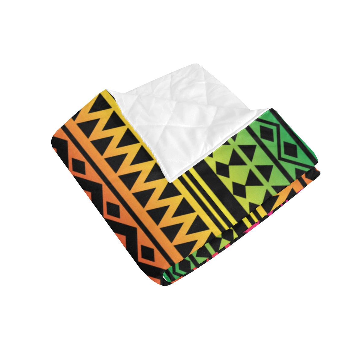 Rainbow Tribal Pattern Print Design A02 Premium Quilt