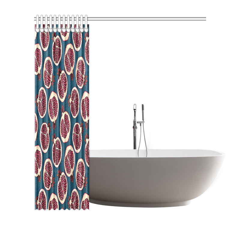Pomegranate Pattern Print Design PG02 Shower Curtain