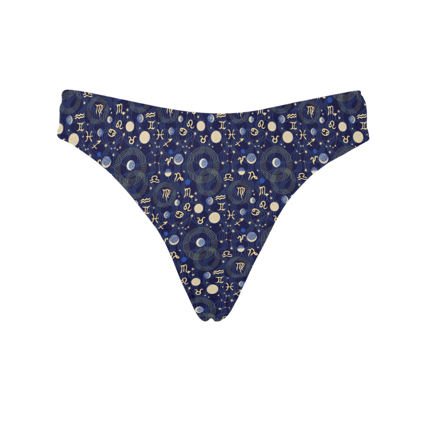 ZodiacThemed Design Print Women's Thongs