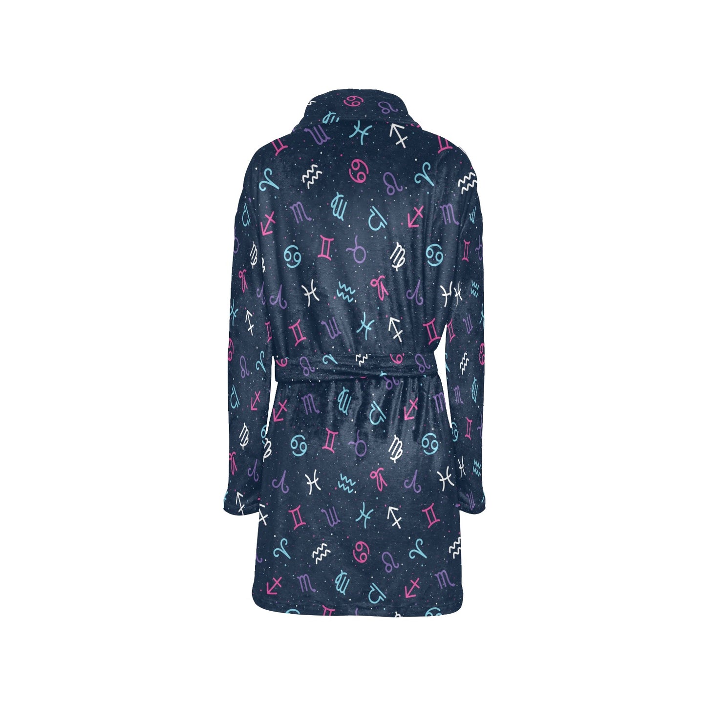 Constellation Pattern Print Design 04 Women's Fleece Robe