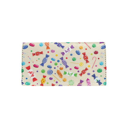Candy Pattern Print Design 04 Women's Trifold Wallet