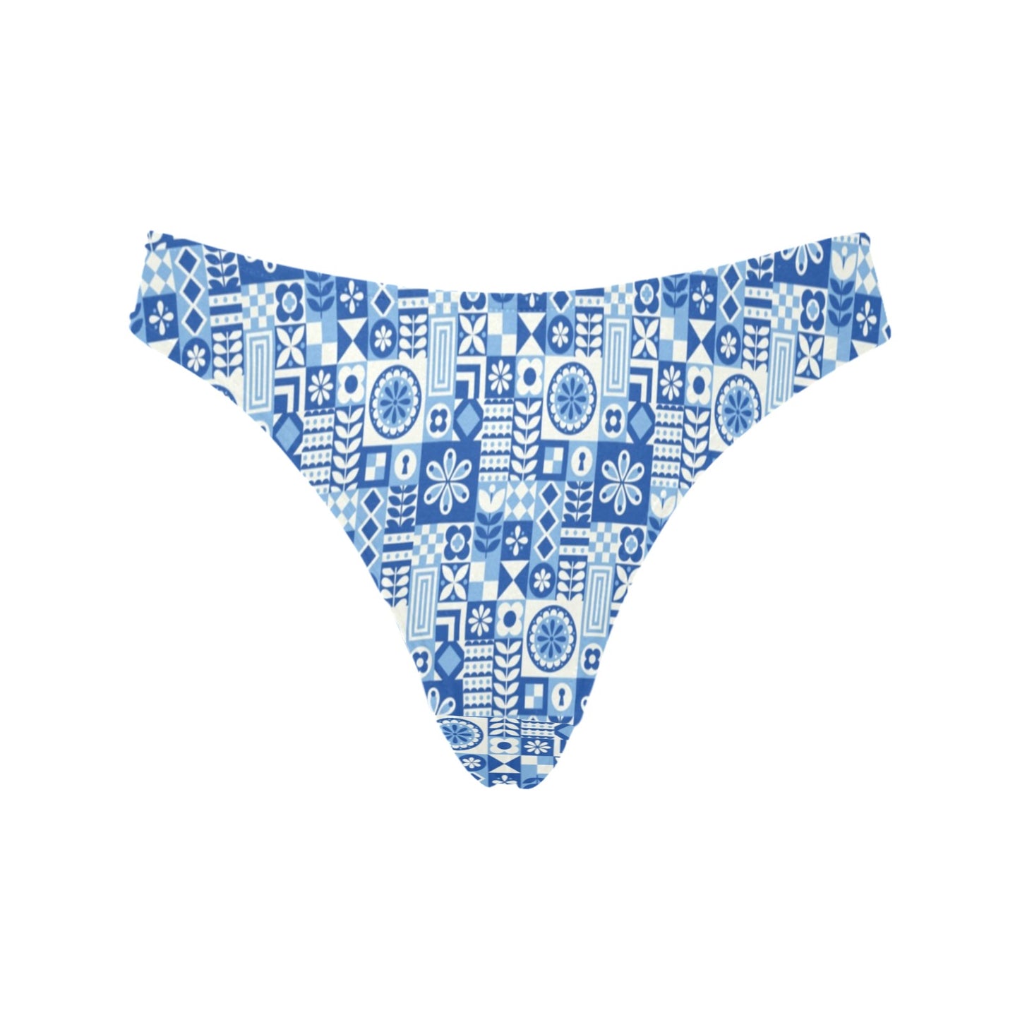 Swedish Print Pattern Women's Thongs