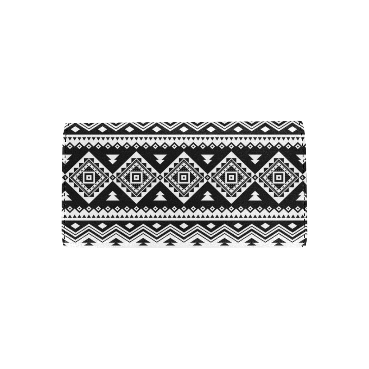 Aztec Pattern Print Design 08 Women's Trifold Wallet