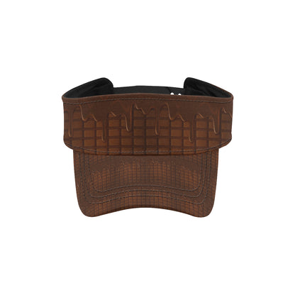 Chocolate Pattern Print Design 01 Unisex Sun Visor