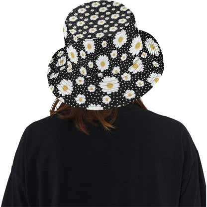 Daisy Pattern Print Design DS02 Unisex Bucket Hat