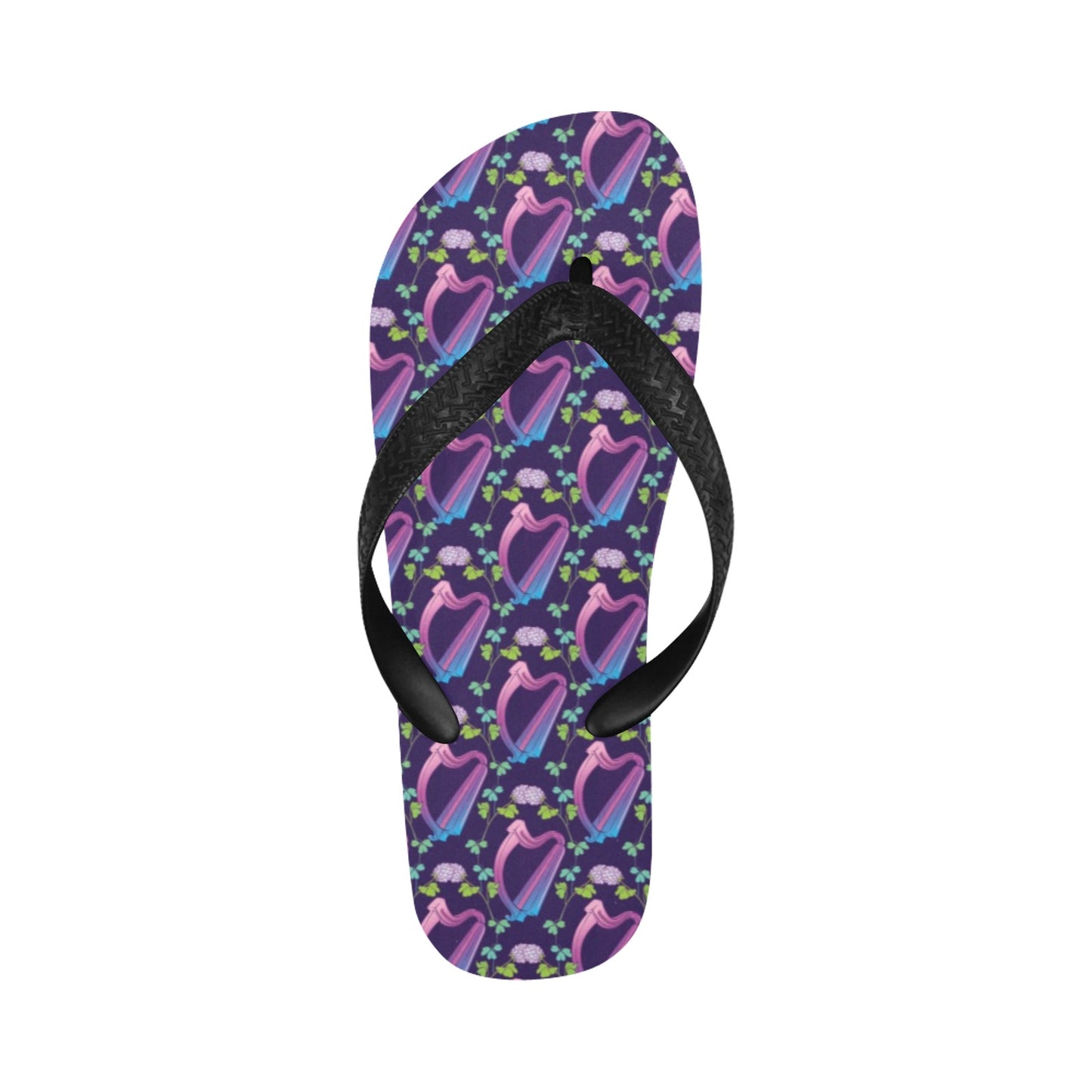 Harp Print Design LKS403 Flip Flops