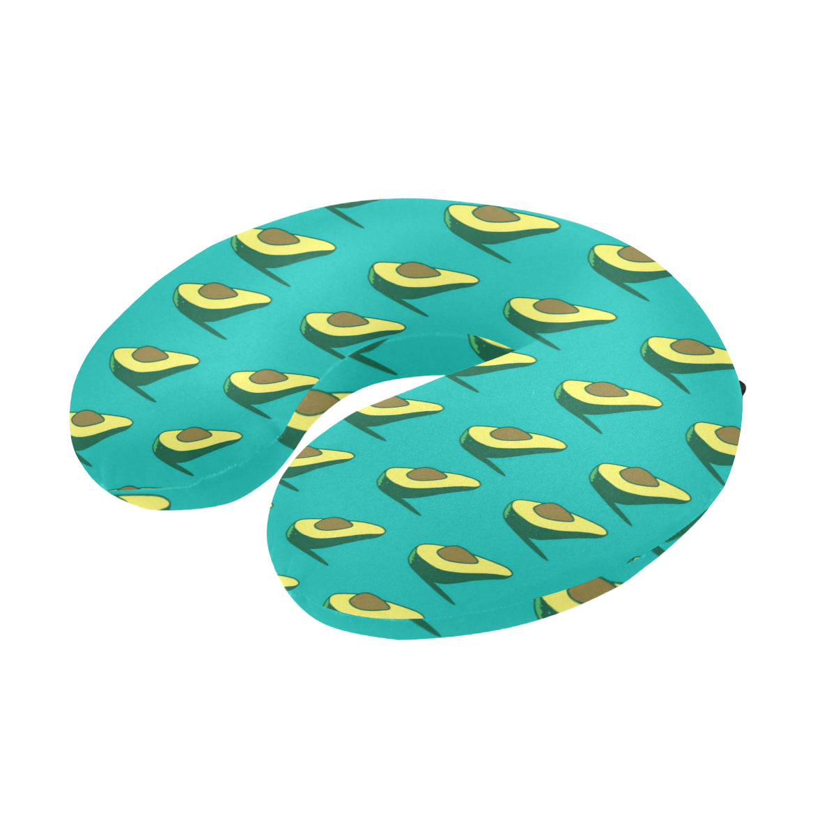Avocado Pattern Print Design 03 U-Shaped Travel Neck Pillow