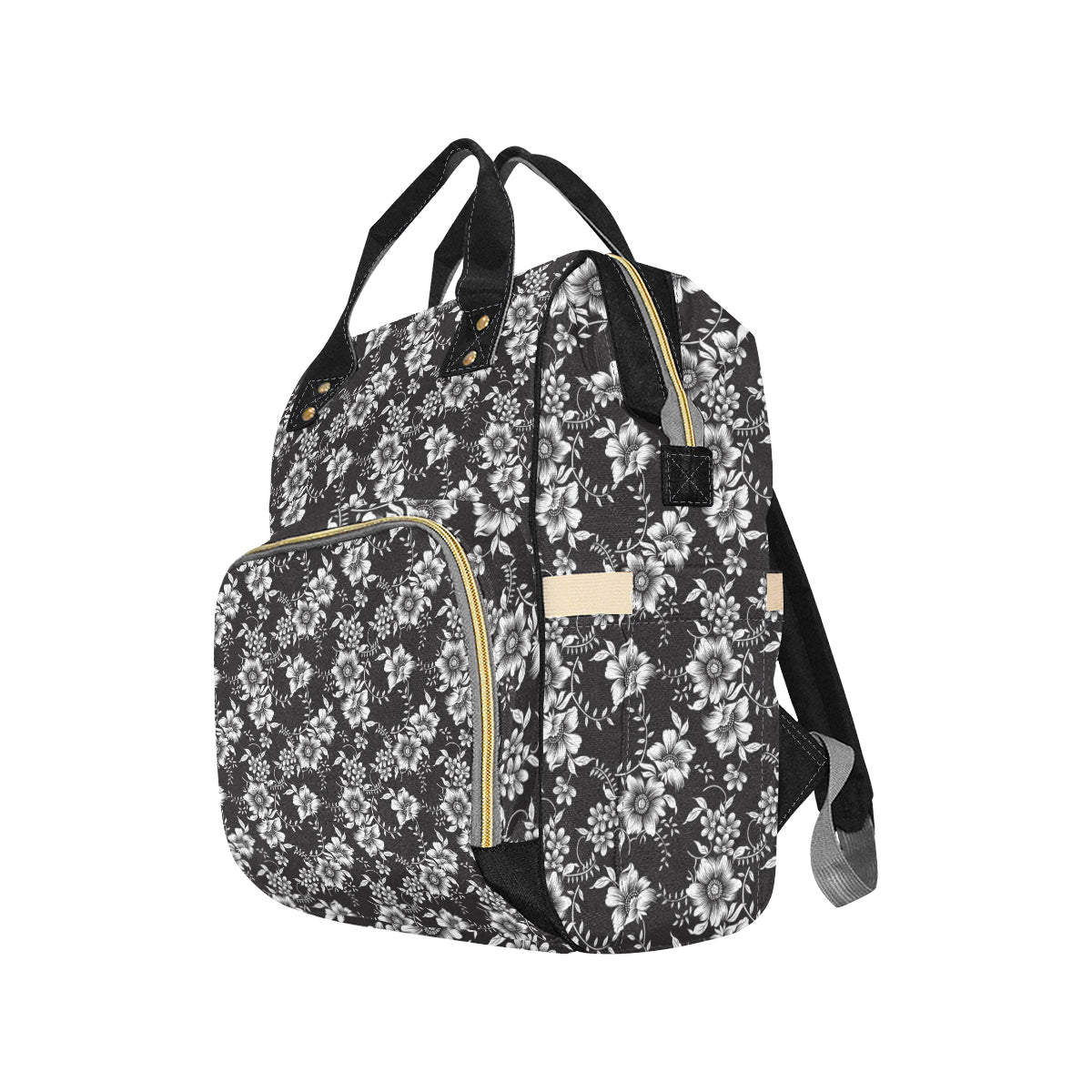 Gerberas Pattern Print Design GB02 Diaper Bag Backpack