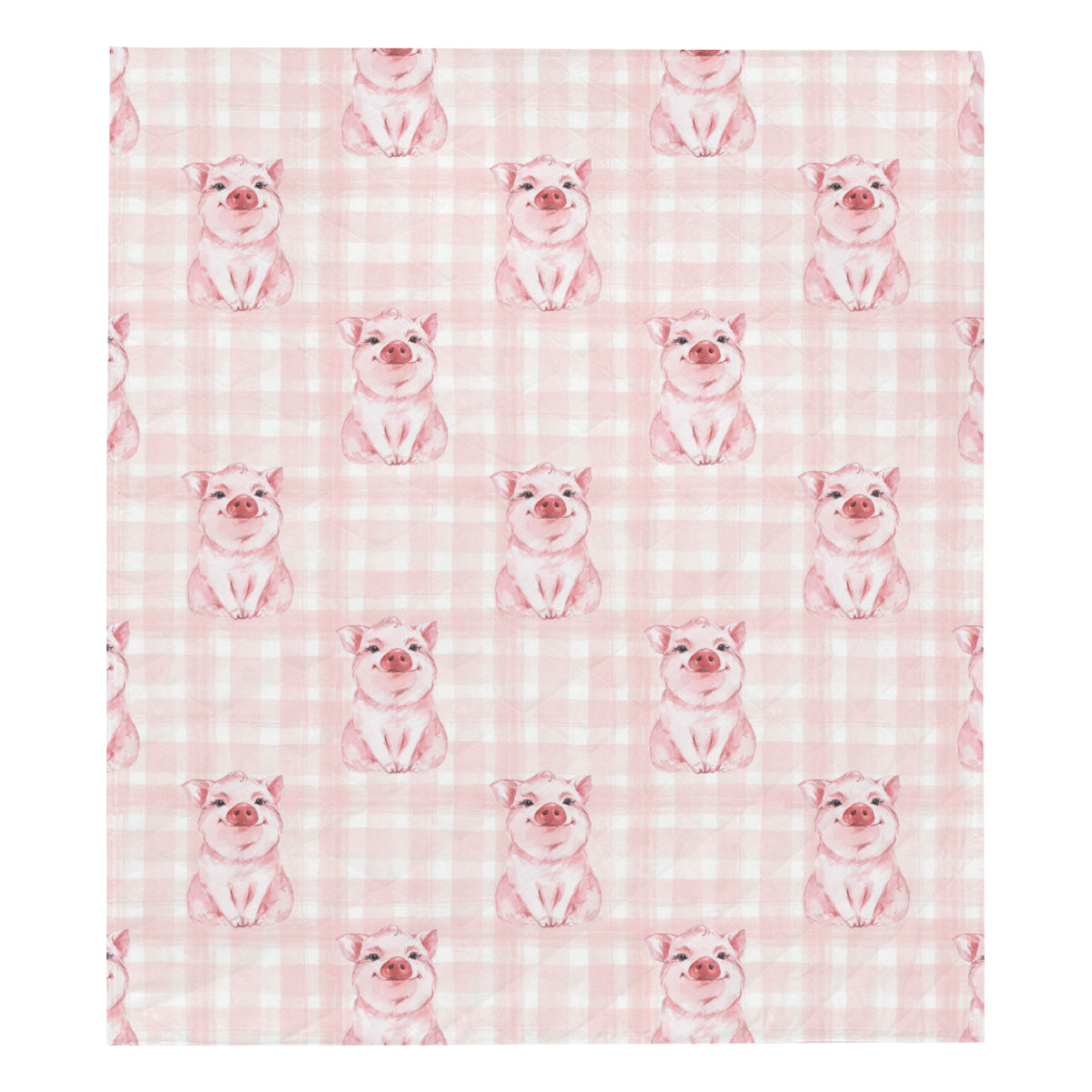 Pig Baby Pattern Print Design 01 Premium Quilt