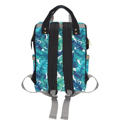 Brightness Tropical Palm Leaves Diaper Bag Backpack