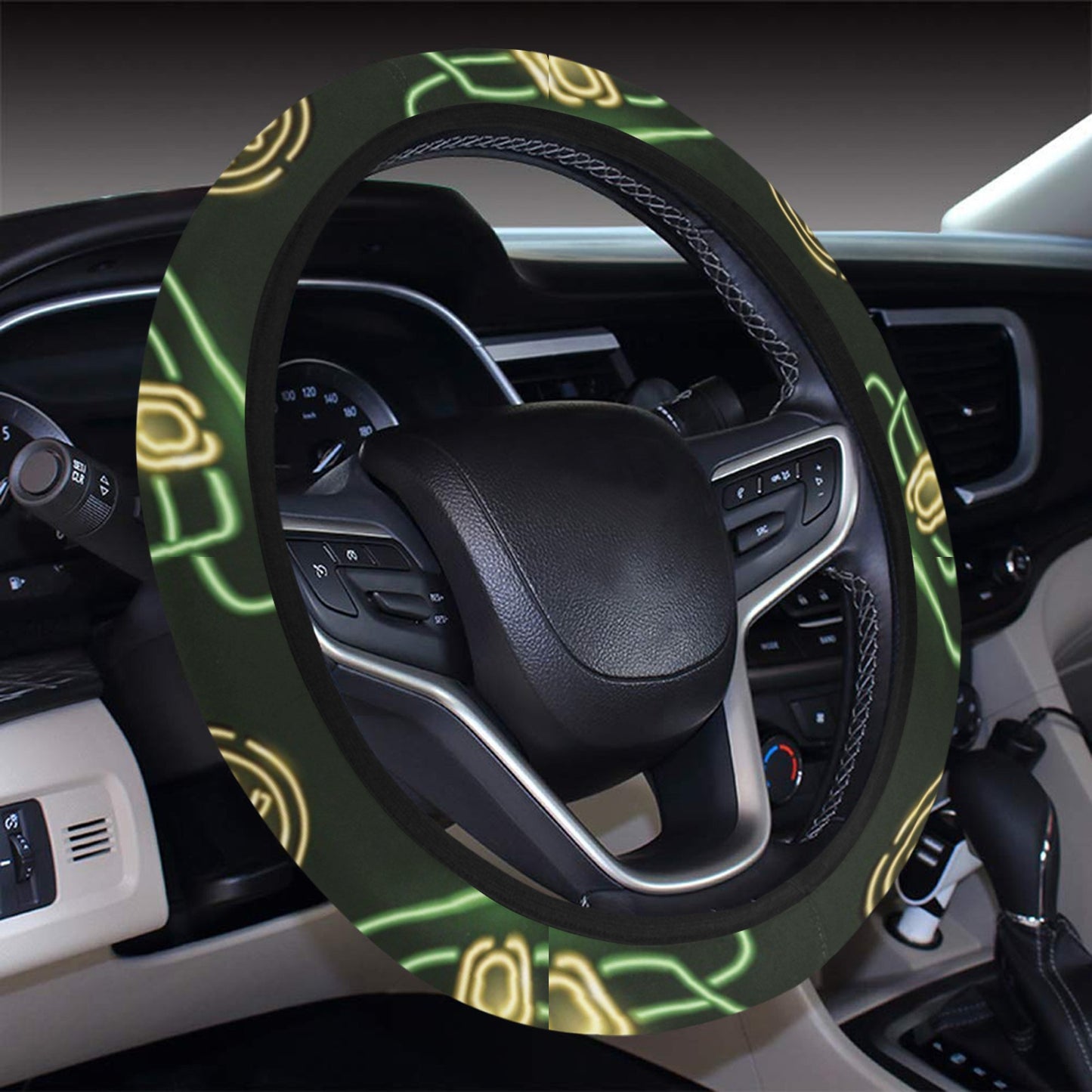 St Patricks Day Print Design LKS308 Steering Wheel Cover with Elastic Edge
