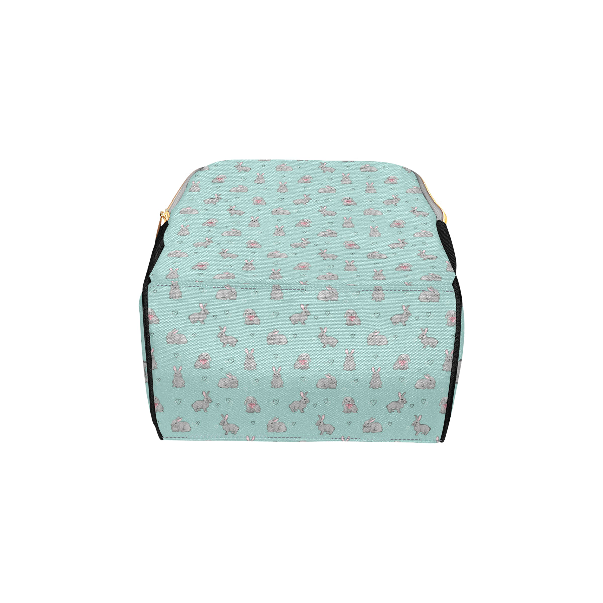 Bunny Pattern Print Design 02 Diaper Bag Backpack