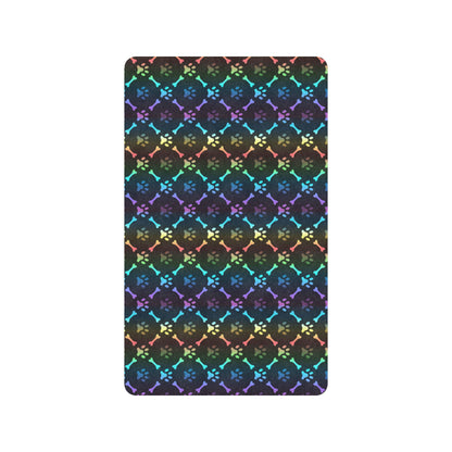 Paw Rainbow Print Rubber Doormat