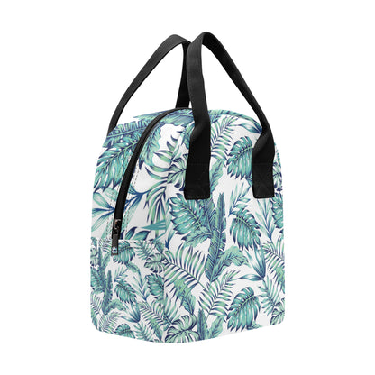 Pattern Tropical Palm Leaves Insulated Lunch Bag