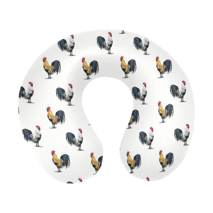 Chicken Pattern Print Design 02 U-Shaped Travel Neck Pillow