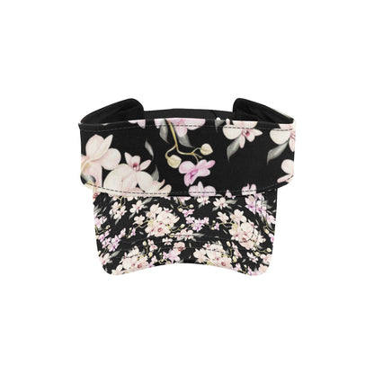 Orchid White Pattern Print Design OR03 Unisex Sun Visor