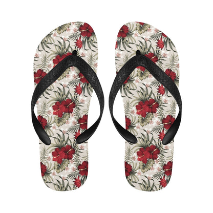 Hibiscus Print Design LKS3011 Flip Flops