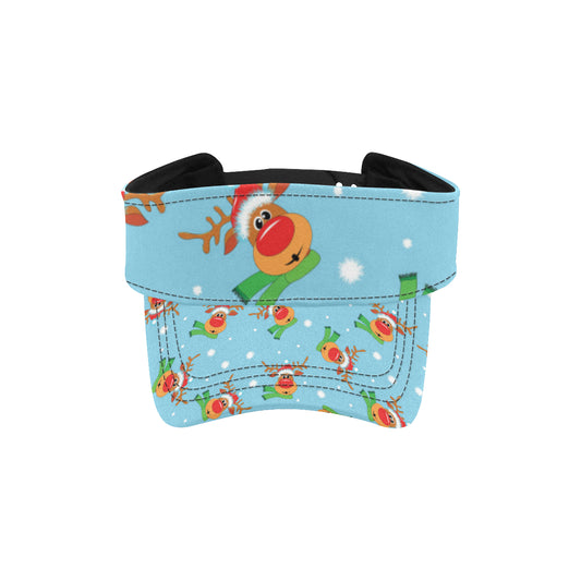 Reindeer cute Pattern Print Design 02 Unisex Sun Visor
