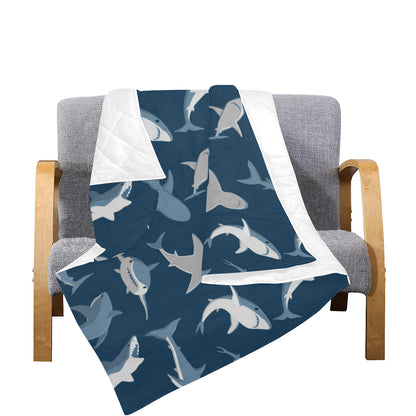 Shark Action Pattern Premium Quilt
