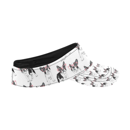 Boston Terrier Pattern Print Design 03 Unisex Sun Visor