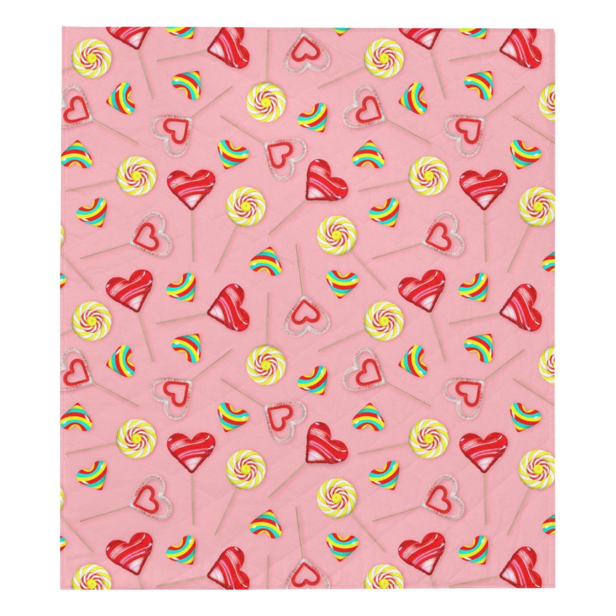 Lollipop Pattern Print Design LL05 Premium Quilt