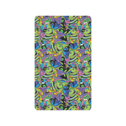 Psychedelic Trippy Mushroom Themed Rubber Doormat