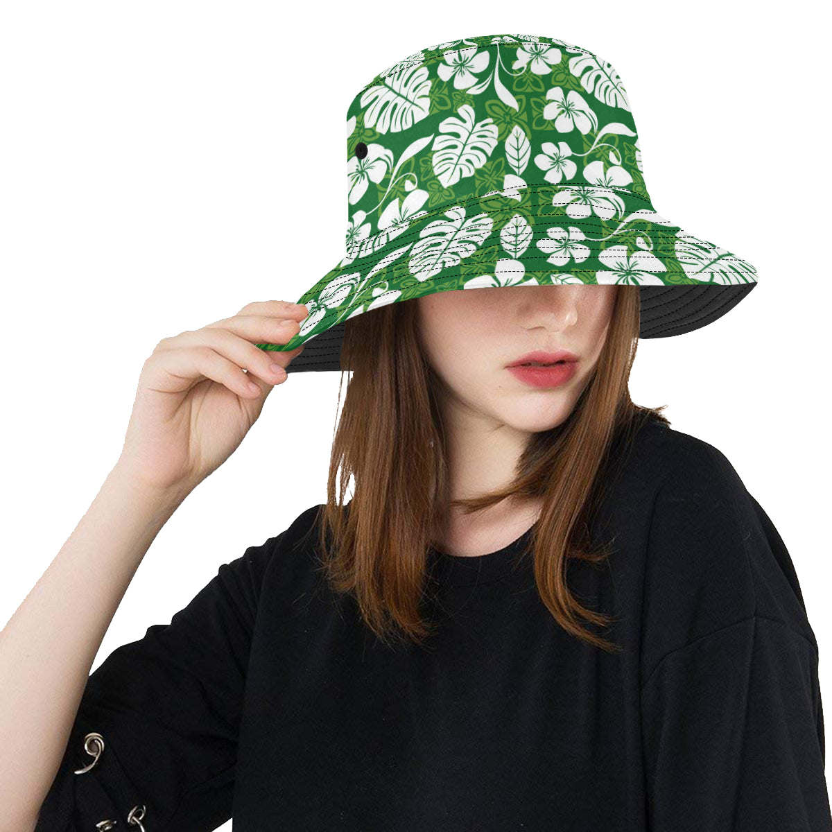 Hawaiian Themed Pattern Print Design H016 Unisex Bucket Hat