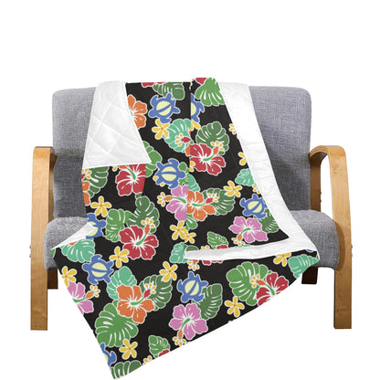 Hawaiian Themed Pattern Print Design H010 Premium Quilt