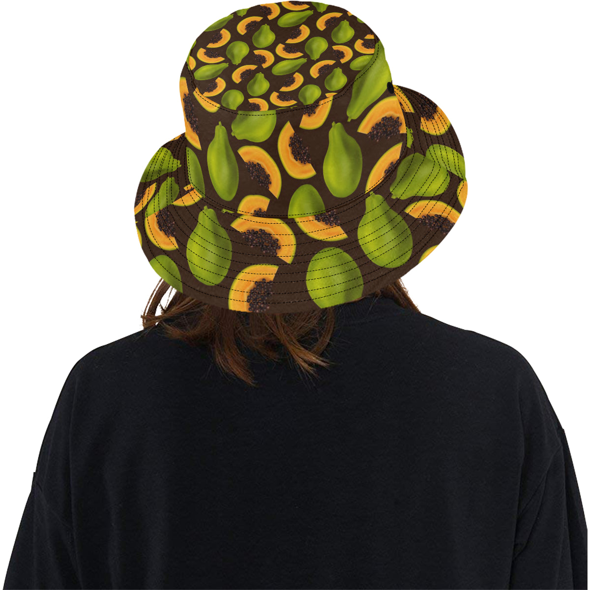 Papaya Pattern Print Design PP04 Unisex Bucket Hat