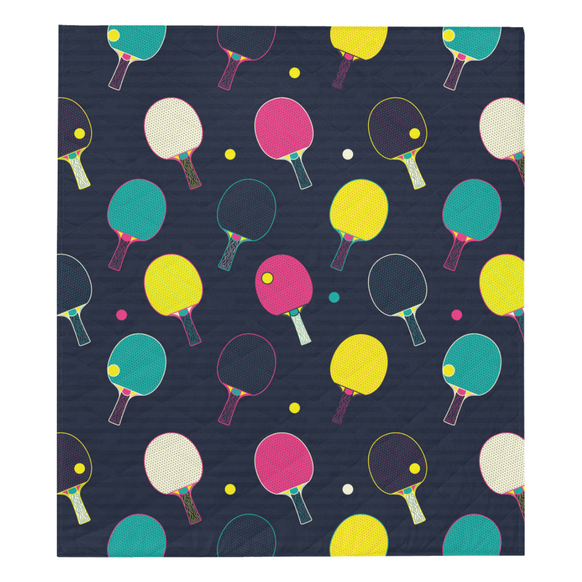 Ping Pong Pattern Print Design A04 Premium Quilt