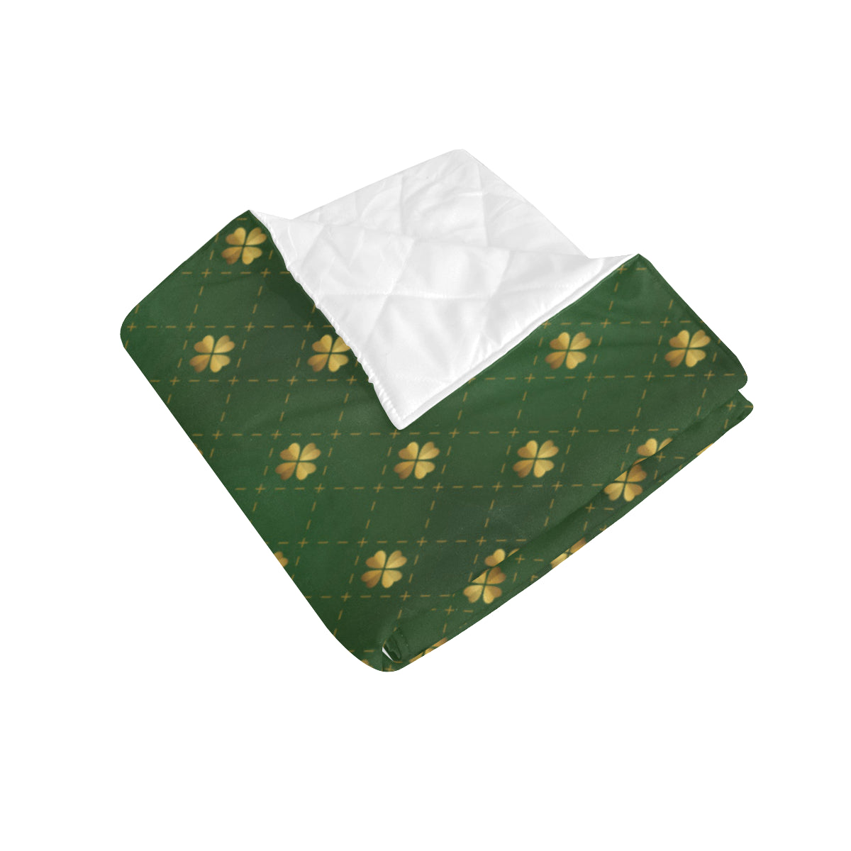 Clover  Pattern Print Design 01 Premium Quilt