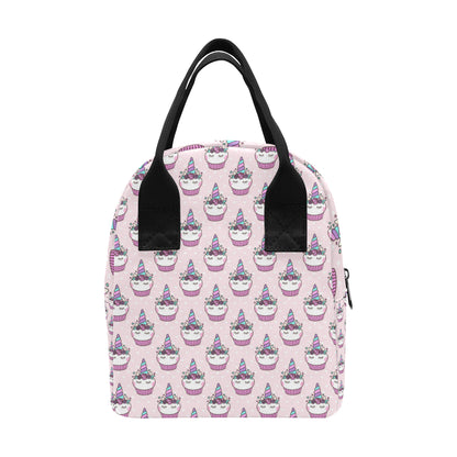Cupcakes Unicorn Print Pattern Insulated Lunch Bag