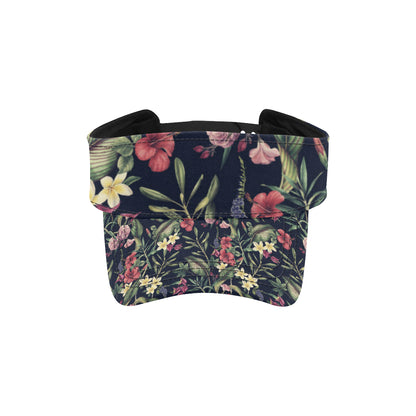 Tropical Flower Pattern Unisex Sun Visor