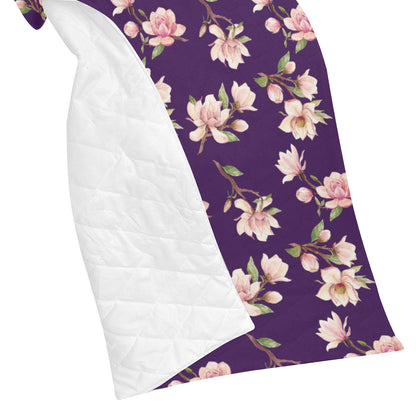 Magnolia Pattern Print Design MAG02 Premium Quilt