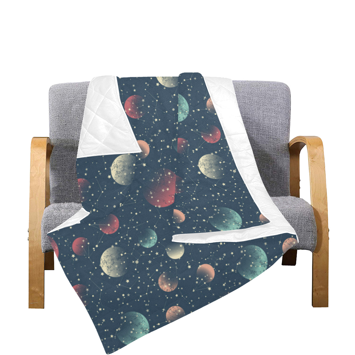 Cosmic Pattern Print Design 04 Premium Quilt