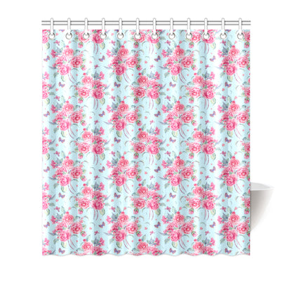 Camellia Pattern Print Design 01 Shower Curtain