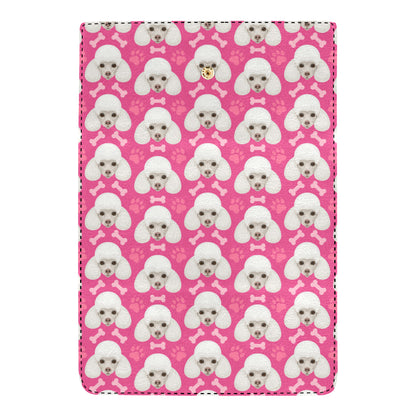 Poodle Pattern Print Design A04 Women's Trifold Wallet