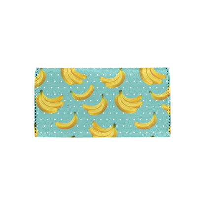Banana Pattern Print Design BA02 Women's Trifold Wallet
