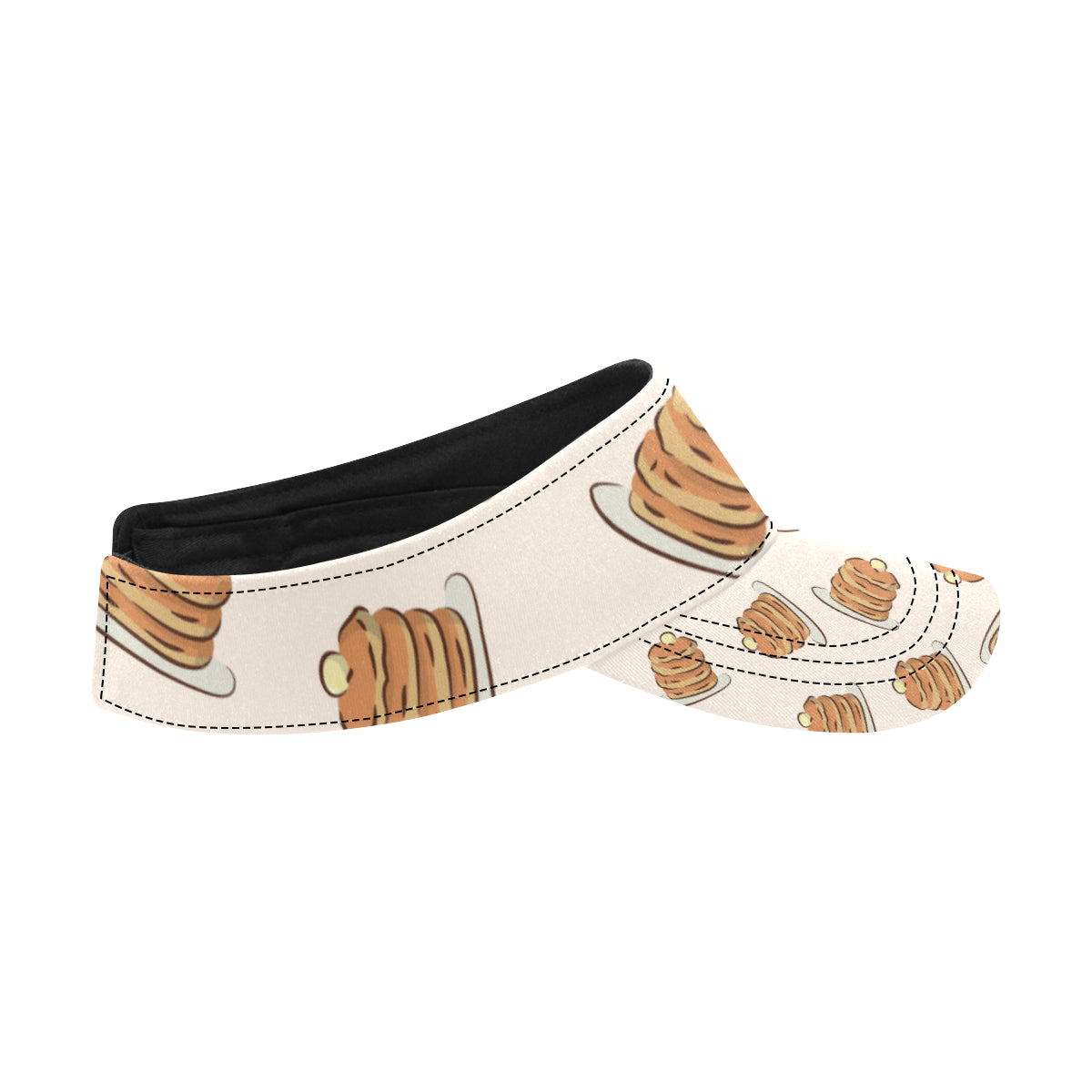 Pancake Pattern Print Design A01 Unisex Sun Visor