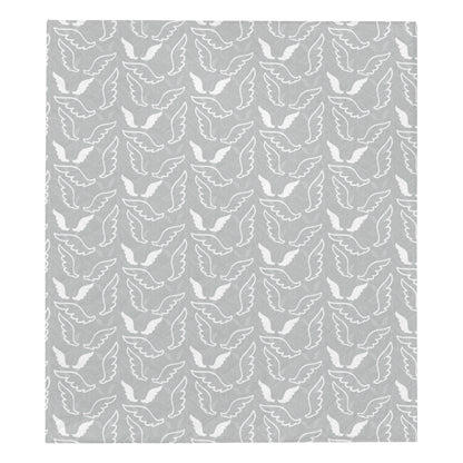 Angel Wings Pattern Print Design 01 Premium Quilt