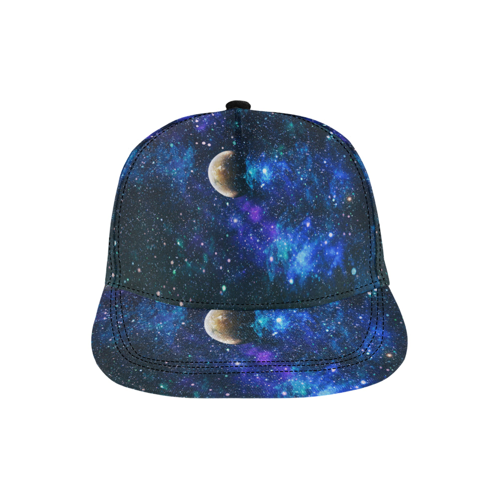 Galaxy Stardust Planet Space Print Snapback Cap