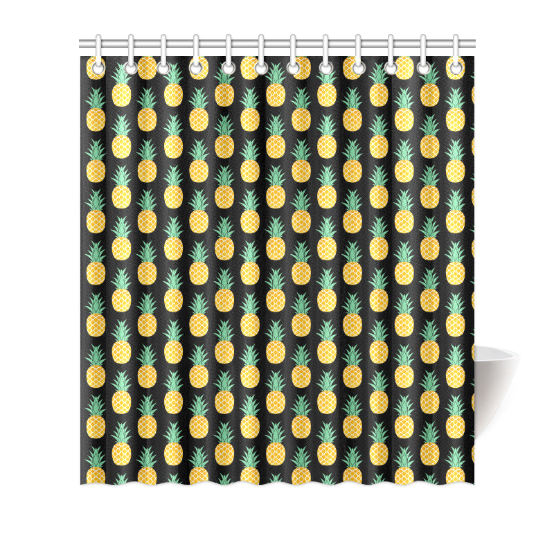 Pineapple Pattern Print Design A03 Shower Curtain