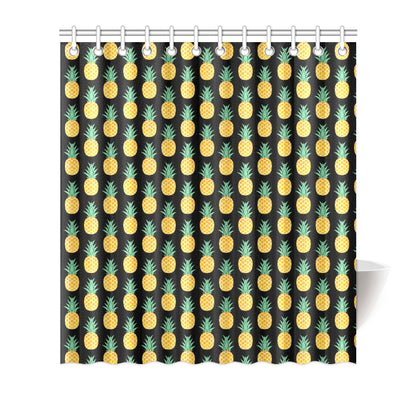 Pineapple Pattern Print Design A03 Shower Curtain
