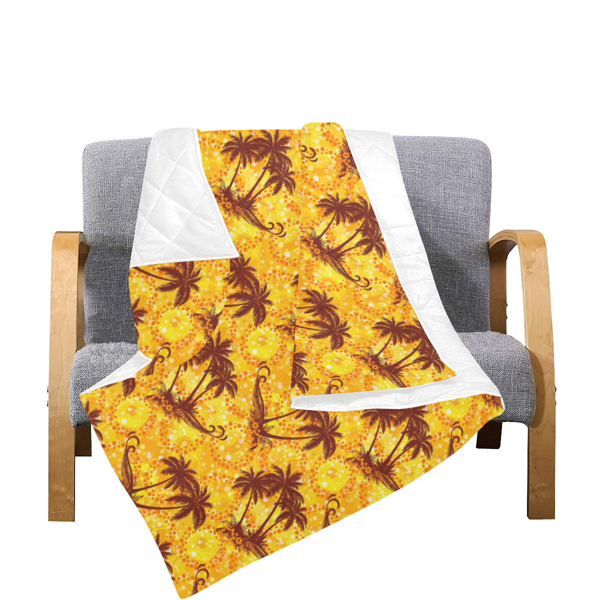 Palm Tree Pattern Print Design PT012 Premium Quilt